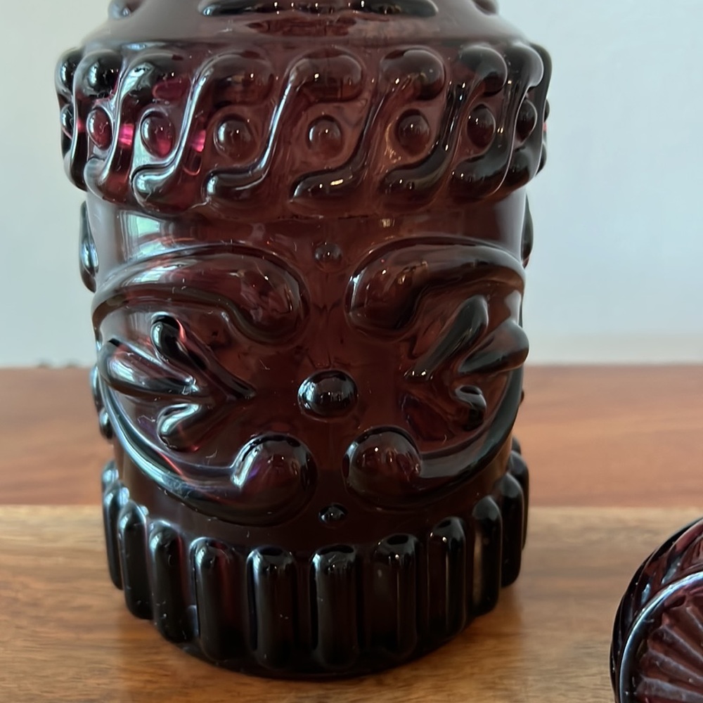 Vintage Mid-Century Jim Beam Purple Amethyst Whiskey Decanter. 1967. - Picture 8 of 11